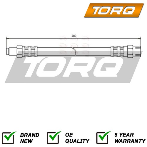 Brake hose rear - brake,