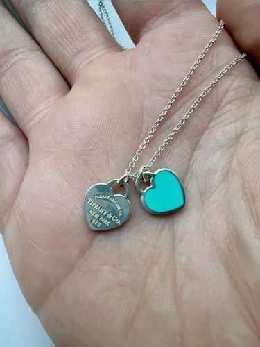 Tiffany mini double heart tag - tiffany,
