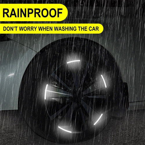 Reflective car wheel rim decal - wheel,