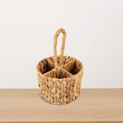 Wicker flatware storage - flatware, basket