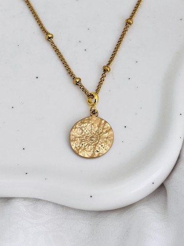 18k gold hammered - 18k,