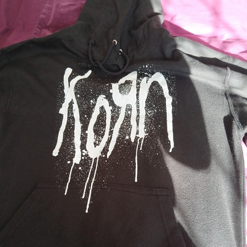 Korn hoodie black small - hoodie,black,small,new, no