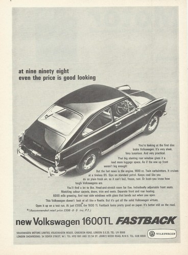 Volkswagen 1600tl fastback - volkswagen,