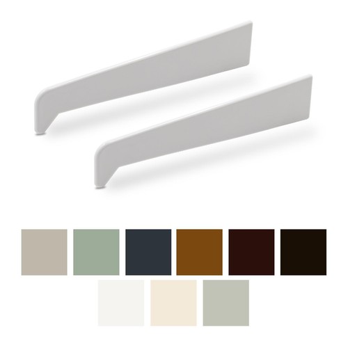 180mm upvc window sill end - upvc, cap