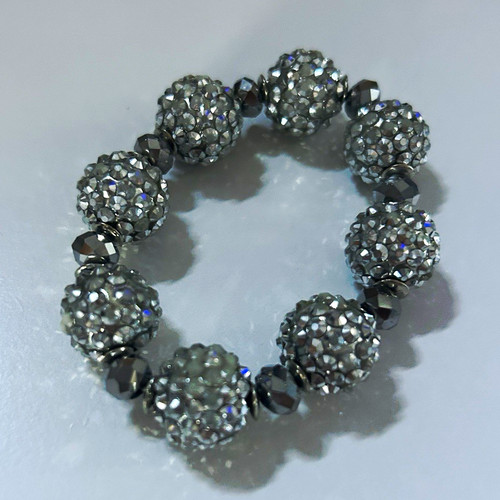 Silver tone clear - silver,