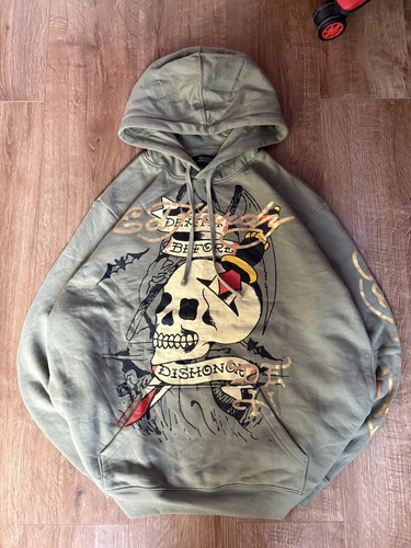 Hardy sage green skull - ed,