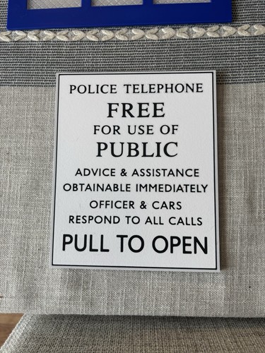 British police box sign - police,