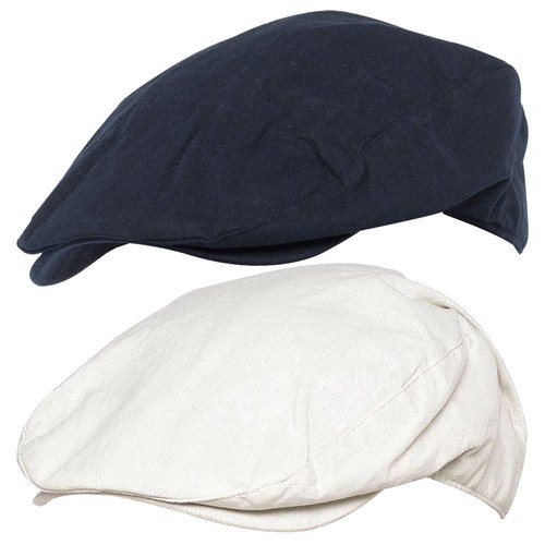 Mens linen flat cap - linen,