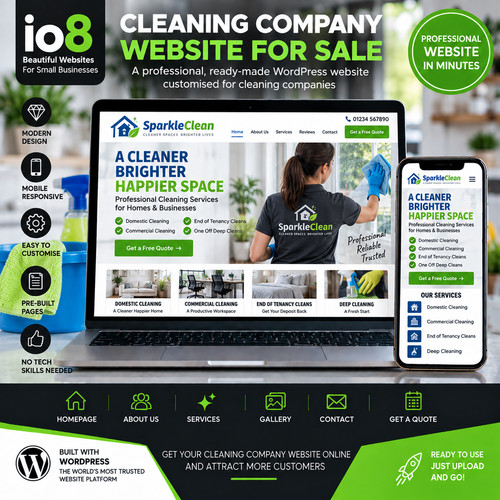 Cleaning company website - company, –