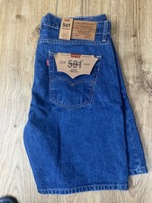 Mens Levi Shorts 36 Waist Blue