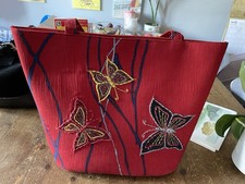 Red Large Butterflies Bag