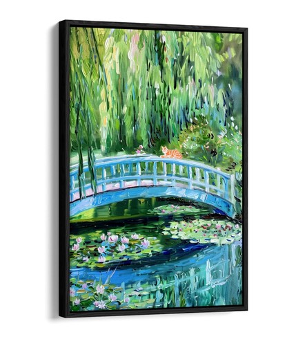 Cats bridge water - bridge,