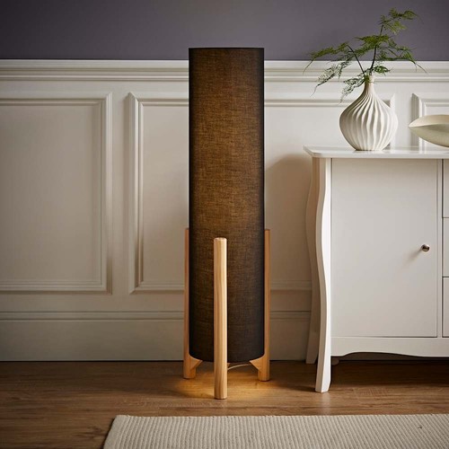 Wooden midi floor lamp base - midi,