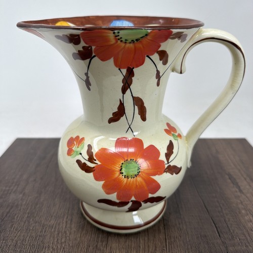 Art deco hand painted pitcher - art,