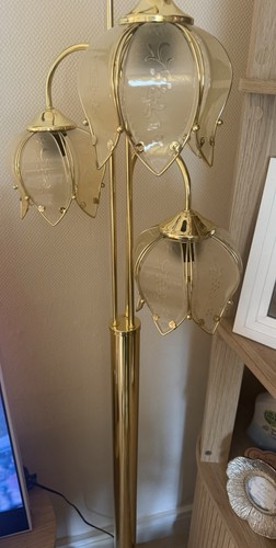 Hollywood regency lotus lamp - regency,
