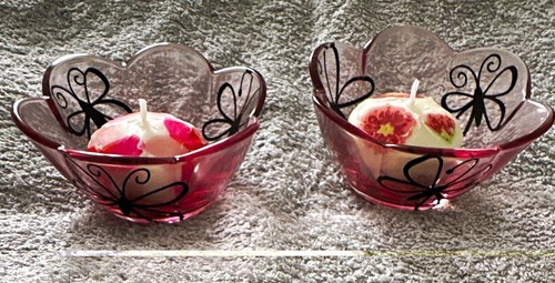 Pink black glass - 2x,