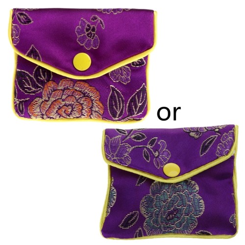 Oriental silk jewellery roll - oriental,