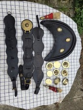 Selection Heavy Horse Leathers  And Brass Rossetts, Hame Housing.