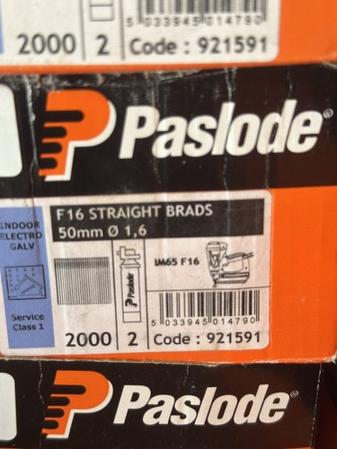 Paslode f16 straight brad - straight,