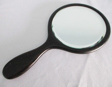 Antique Hand Mirror Ebony