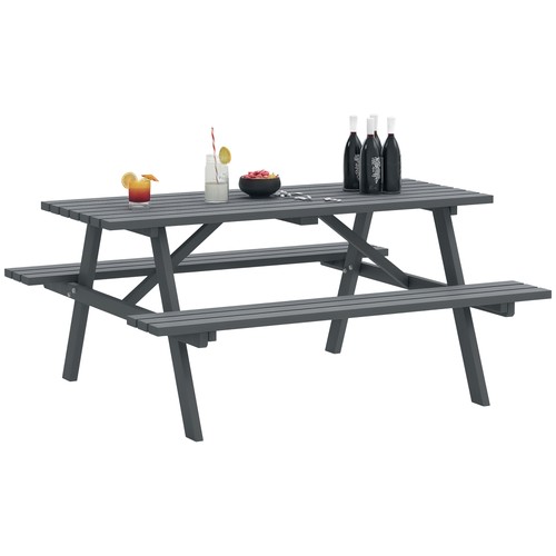 Outsunny outdoor wooden picnic - outsunny,