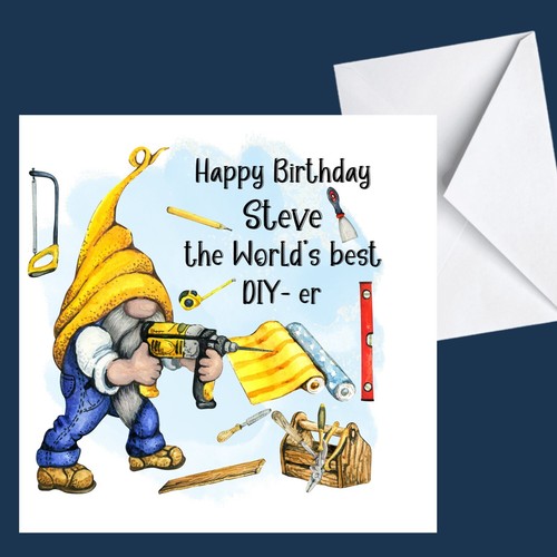 Personalised birthday card - personalised,