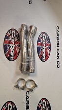 YAMAHA TRX850 1996 - 1999 UK Made T304 Stainless Exhaust Link Pipes & Clamps