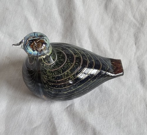 Signed iittala glas bird oiva - signed,