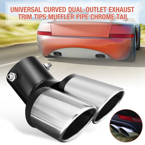 Car tailpipe twin exhaust tail - tailpipe,