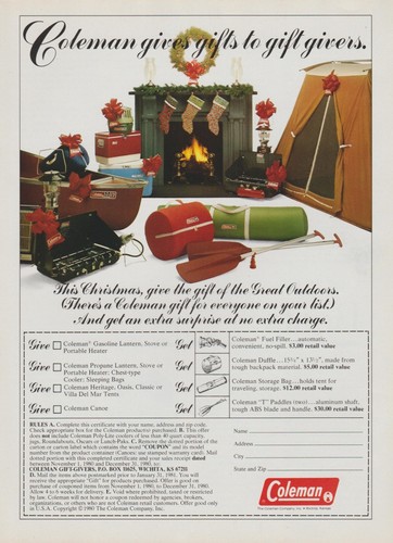 1980 coleman tent - 1980,