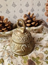 Vintage Sanctuary Bell Leo Aqvila Acnus Pelicanus Heavy Brass Christmas Wreath