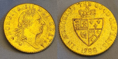 1788 english coin - 1788, george