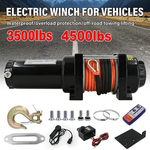 12v electric winch 4500lb - 12v,