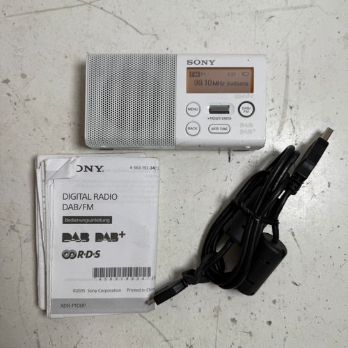 Sony xdr p1dbp white - xdr-p1dbp,