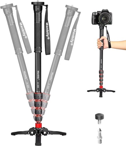 Manbily camera monopod with - manbily,