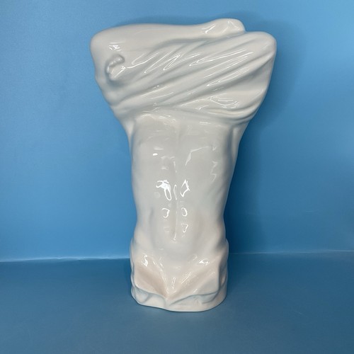 Male erotic ceramic statuette - ceramic,