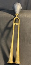 Car Horn, Antique Brass Double Horn. Loud,cool. Good Overall, Usable Condition.