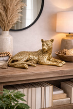 Gold Leopard Ornament Lying