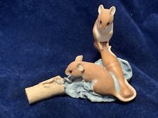 Beautiful Sherratt & Simpson Mice Pair on Corkscrew and Cloth No 55200 Ex Con