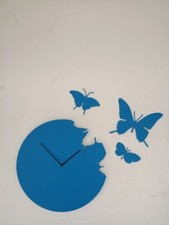 BUTTERFLY bluette Wall Clock +