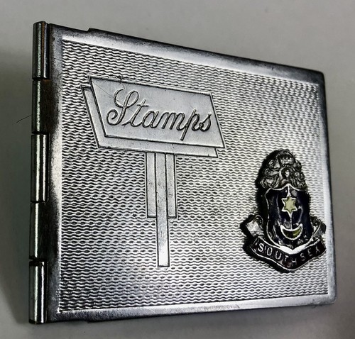 Vintage southsea stamp case - stamp,