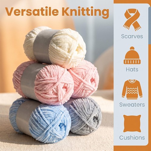100g chunky chenille yarn - 100g,