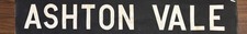 1969 Bristol area Bus blind destination - Ashton Vale