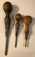 3 Vintage Slotted Screwdrivers