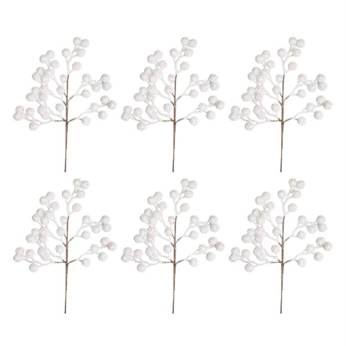 6pcs artificial picks berries - 6pcs,