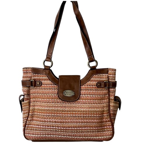 Rosetti woven satchel bag - satchel,