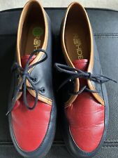 Ronde Size 6.5 Uk Navy/Red Leather Lace Up Shoes Nwot 