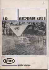 Vicon Vari Spreader MKII Operators Manual