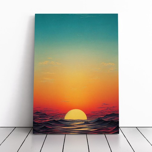 Serene japanese sunset canvas - serene,