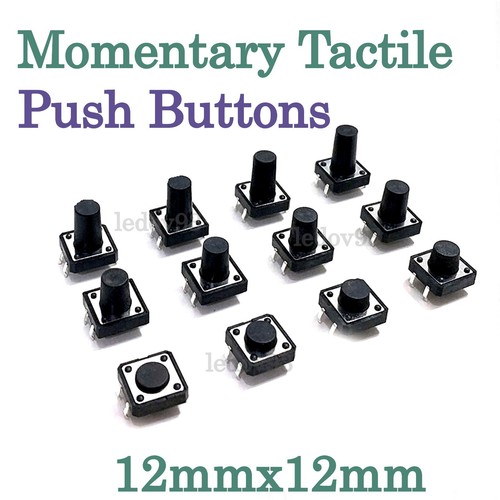 Momentary tactile switch black - tactile,